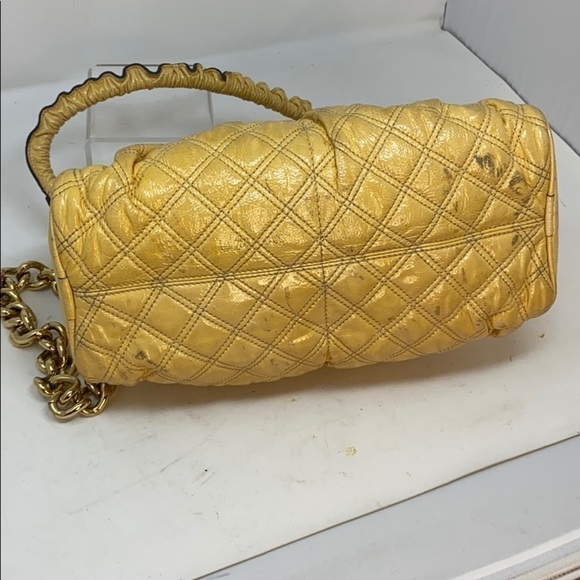 Marc Jacobs Julianne Yellow Patent Leather Bag - Picture 10 of 16